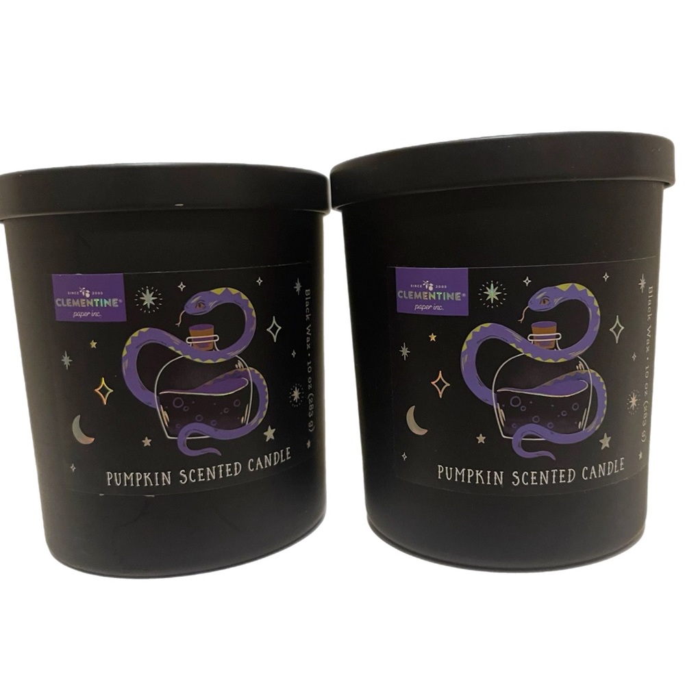 NWT! 🎃 CLEMENTINE 10 Oz. Pumpkin / Skulls Halloween  Jar Candle w/Decorative Lid - Picture 4 of 5